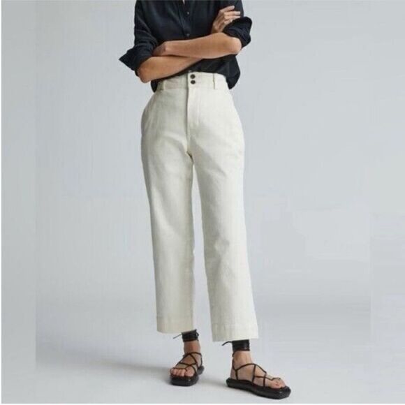 NWT Everlane The Straight-Leg Pant in Bone Size 16 - Picture 1 of 13